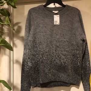 H&M grey glitter festive sweater
